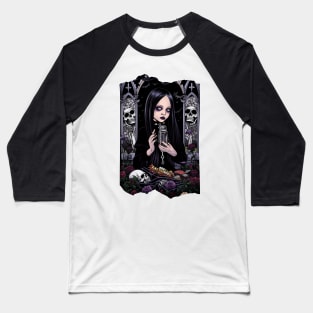 Wednesday Gothic Nights Baseball T-Shirt